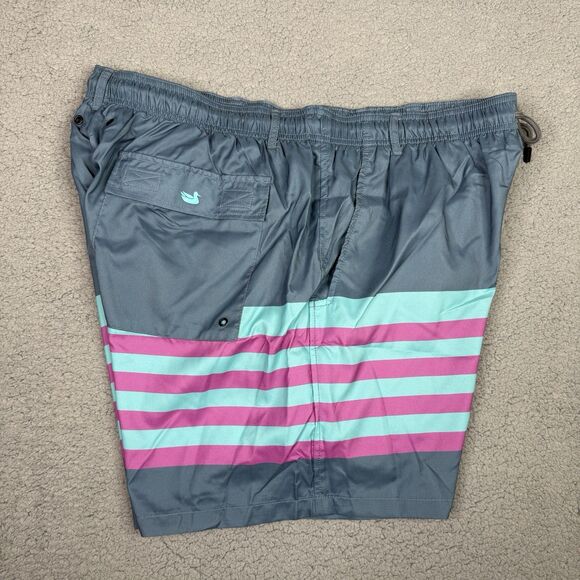 Southern Marsh Swim Trunks Mens 2XL Slate Harbor Barcelona Lines Mesh Lined NWT - Picture 6 of 13